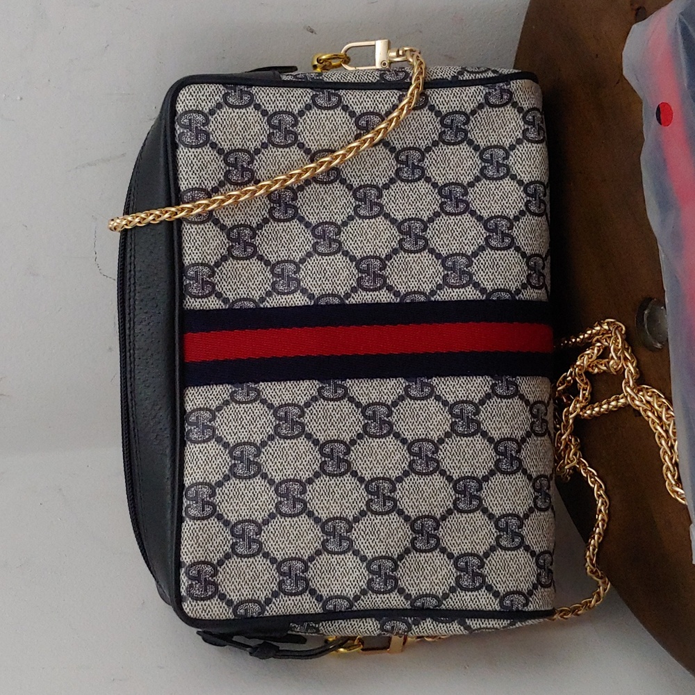 Authentic Vintage Gucci GG Monogram Supreme Web Clutch Fanny Bum Belt Crossbody - Picture 6 of 12
